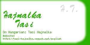 hajnalka tasi business card
